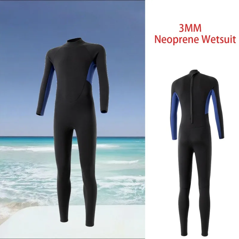 Adult 3mm Neoprene Wetsuit - Warm, Cold-Resistant, Full-Body Diving Suit for Winter Swimming, Snorkeling, Surfing UV Protection
Adult 3mm Neoprene Wetsuit - Warm, Cold-Resistant, Full-Body Diving Suit for Winter Swimming, Snorkeling, Surfing UV Protection