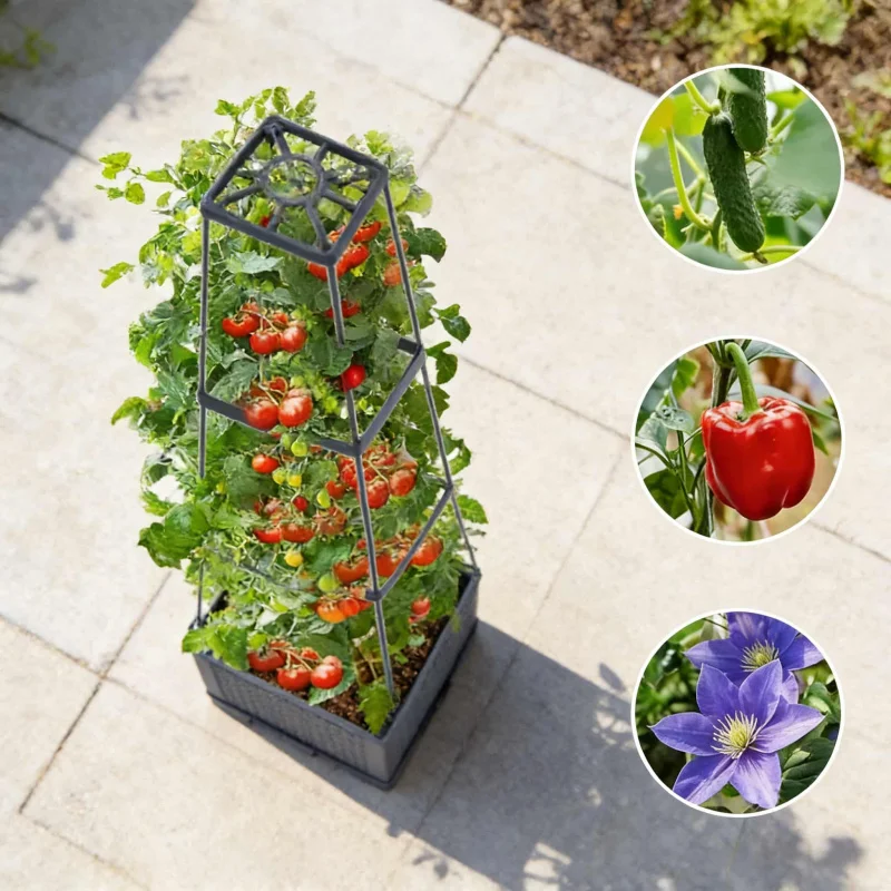 13D Tower-Shaped Multi-Layer Flower Stand for Home Balcony, Succulent and Green Radish Climbing Stand, Indoor and Outdoor Plant
13D Tower-Shaped Multi-Layer Flower Stand for Home Balcony, Succulent and Green Radish Climbing Stand, Indoor and Outdoor Plant