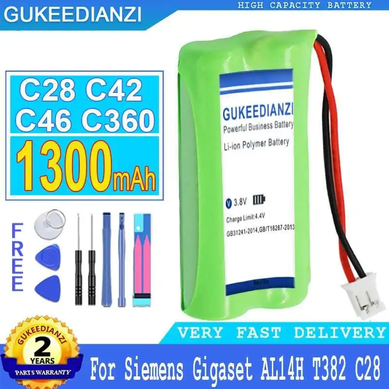 Аккумулятор 1300 мАч для Siemens Gigaset AL14H T382 C46 C365 A140 C36H V30145-K1310-X383 V30145-K1310-X359 55AAAHR28MX C28 C42 C360
Аккумулятор 1300 мАч для Siemens Gigaset AL14H T382 C46 C365 A140 C36H V30145-K1310-X383 V30145-K1310-X359 55AAAHR28MX C28 C42 C360