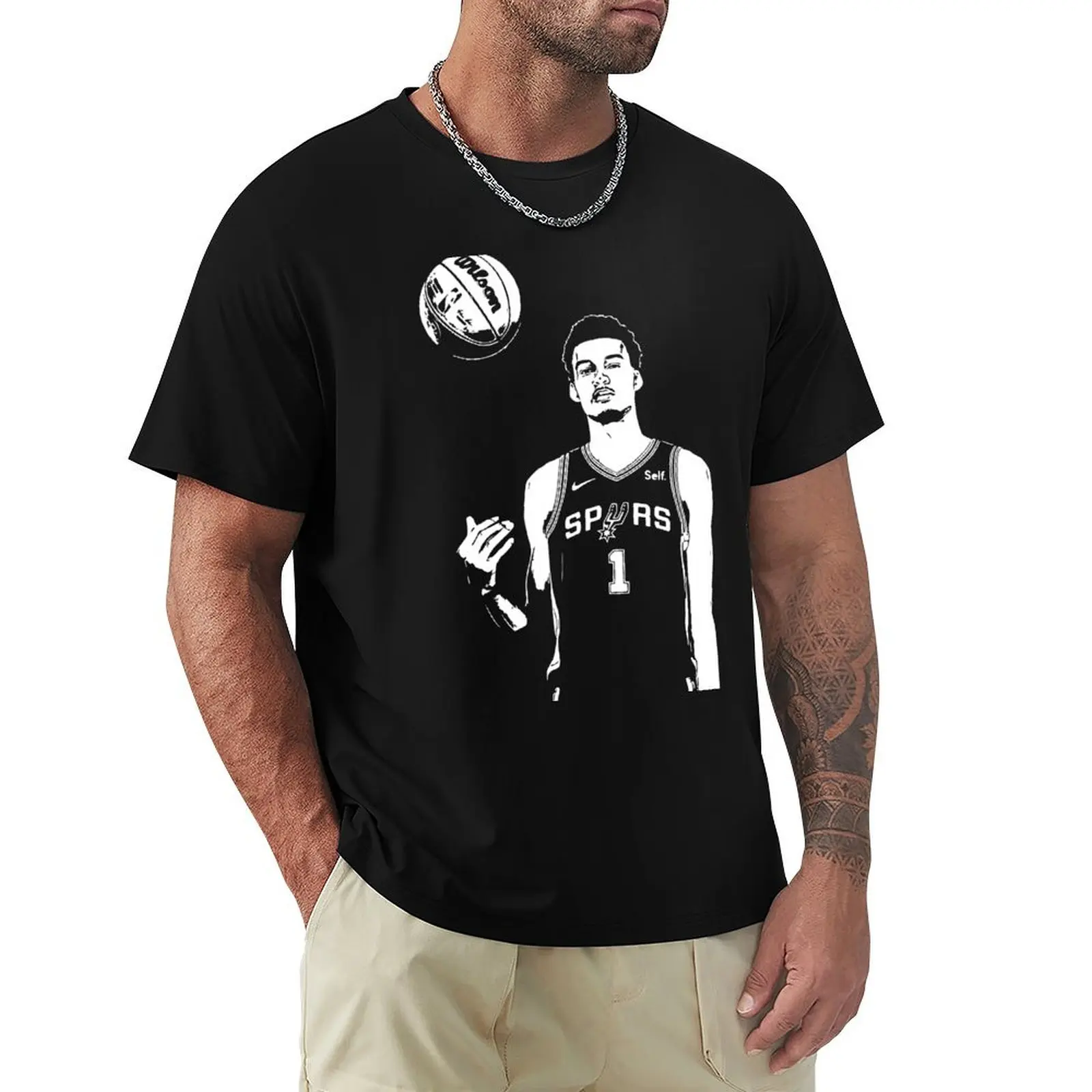 Victor Wembanyama Vector Art 7 T-Shirt plain vintage plus sizes summer tops mens clothing
Victor Wembanyama Vector Art 7 T-Shirt plain vintage plus sizes summer tops mens clothing
