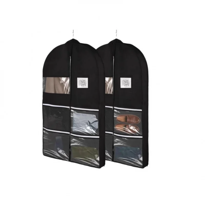 【2-Pack Dust Cover】Breathable Clothes Protector Bag for Seasonal Storage of Jackets, Coats, Dresses in Wardrobe
【2-Pack Dust Cover】Breathable Clothes Protector Bag for Seasonal Storage of Jackets, Coats, Dresses in Wardrobe