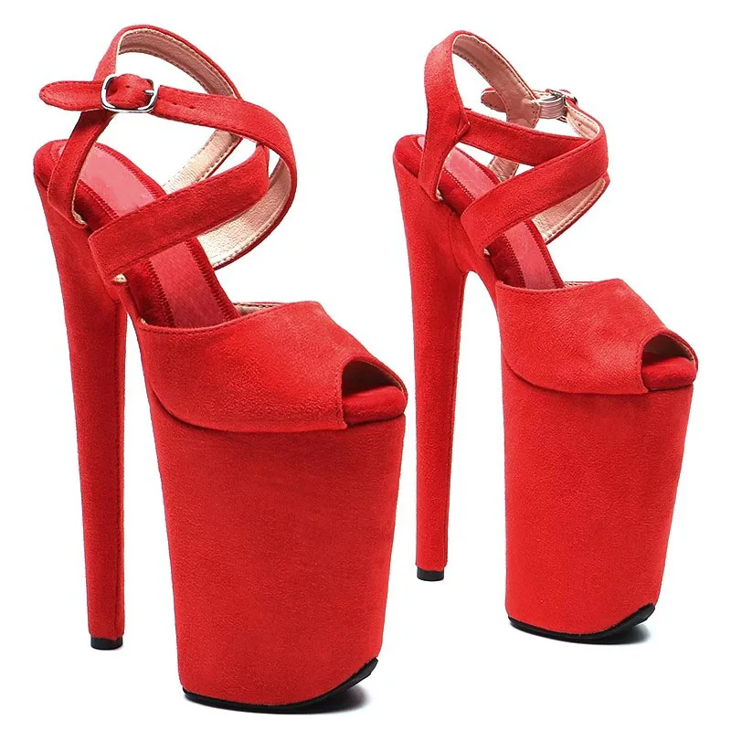 Women's 23CM/9inches Suede Upper Plating Platform Sexy High Heels Sandals Pole Dance Shoes 077
Women's 23CM/9inches Suede Upper Plating Platform Sexy High Heels Sandals Pole Dance Shoes 077