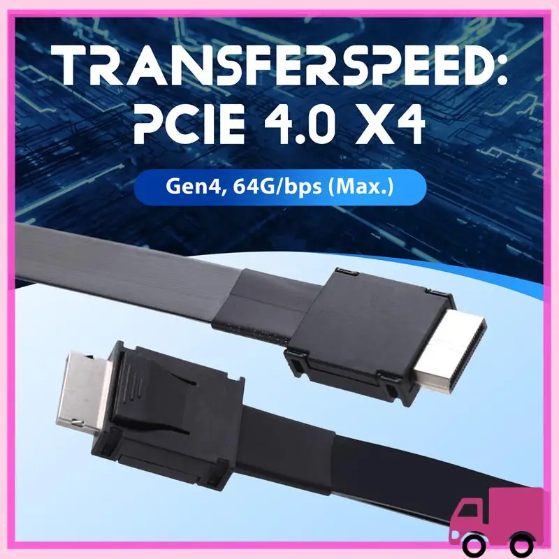 Компактный удлинительный кабель F9934 PCIE 4.0 X4 SFF-8611 «папа-папа» Oculink для внешней графической док-станции, видеокарты для F9G-BK7
Компактный удлинительный кабель F9934 PCIE 4.0 X4 SFF-8611 «папа-папа» Oculink для внешней графической док-станции, видеокарты для F9G-BK7