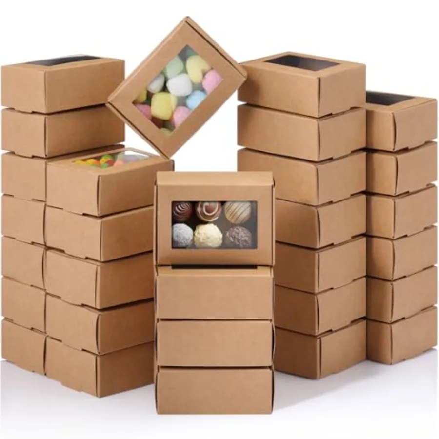 0 Pcs Soap Boxes for Homemade Packaging, Mini Kraft Boes with Window for Bakery Candy Soap Making Gift Packaging
0 Pcs Soap Boxes for Homemade Packaging, Mini Kraft Boes with Window for Bakery Candy Soap Making Gift Packaging