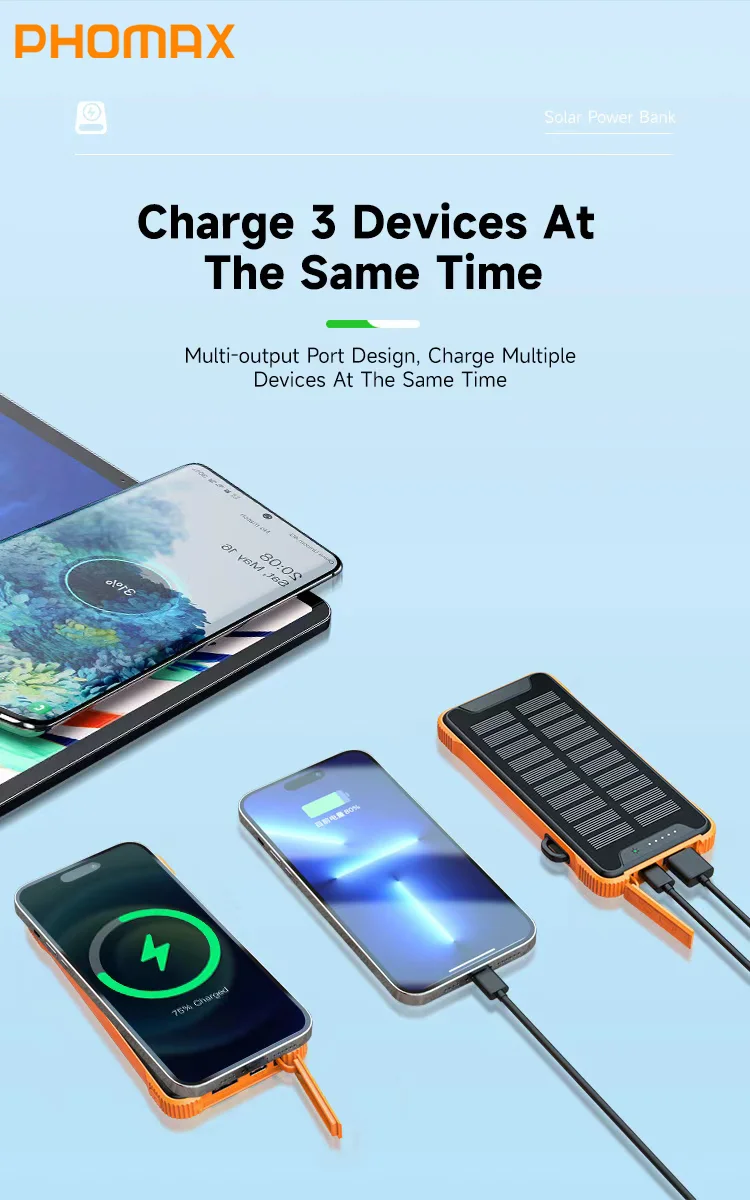 PHOMAX 2025 New Arrival 10000mAh Magnetic Power Bank Best Selling Online Splash Proof Solar Wireless Charging Portable Type
PHOMAX 2025 New Arrival 10000mAh Magnetic Power Bank Best Selling Online Splash Proof Solar Wireless Charging Portable Type