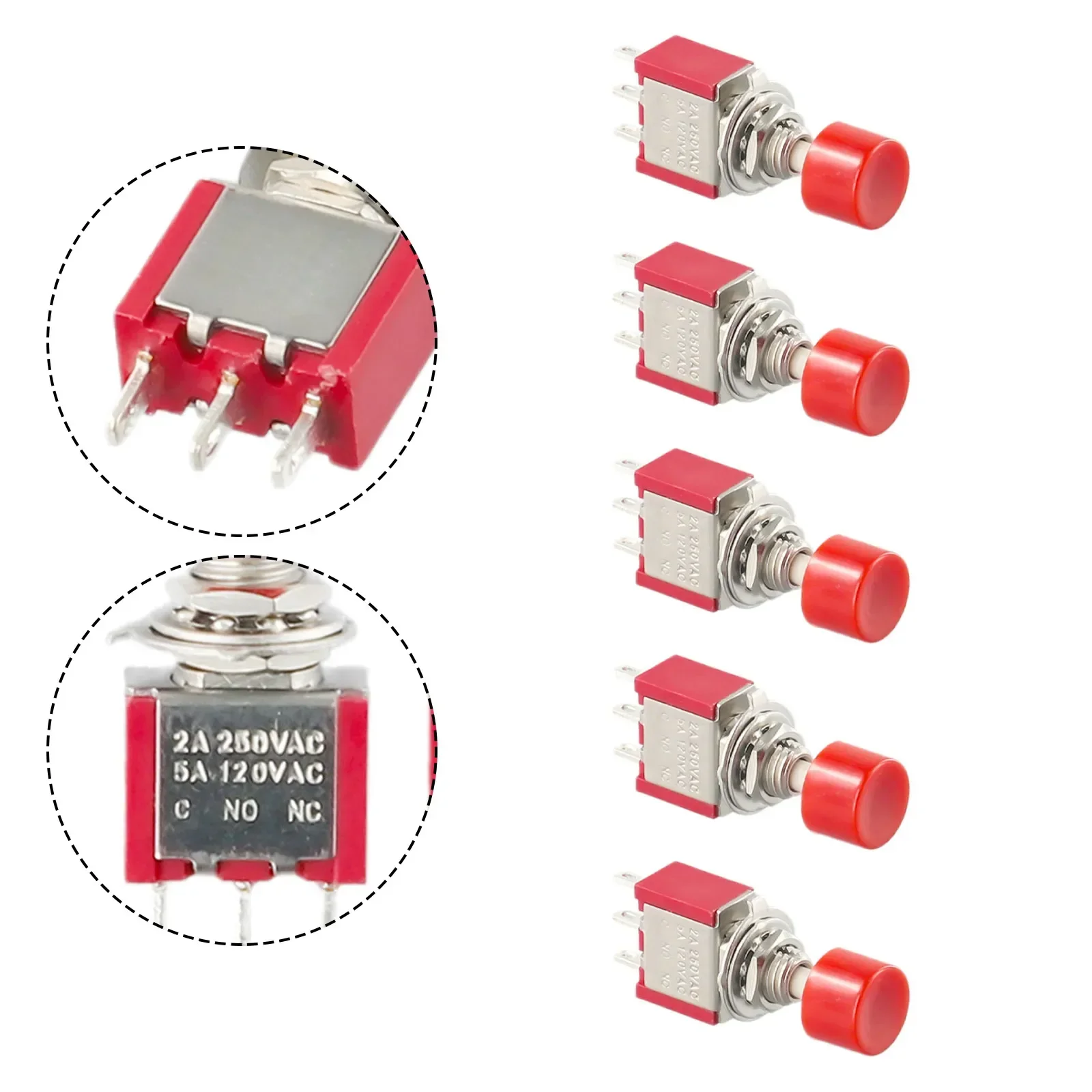 3Pin Toggle Switch for Wide Applications Pack of 5 High Conductivity Copper Contacts Perfect for DIY Projects
3Pin Toggle Switch for Wide Applications Pack of 5 High Conductivity Copper Contacts Perfect for DIY Projects