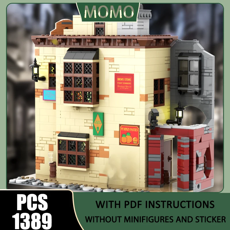 Movie Model Moc Building Blocks The Leaky Cauldron Model Technology Brick Famous Scene DIY Assembly Construction Holiday Toys
Movie Model Moc Building Blocks The Leaky Cauldron Model Technology Brick Famous Scene DIY Assembly Construction Holiday Toys