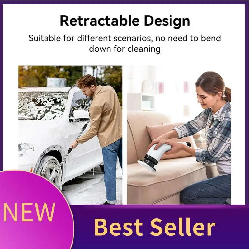 ABLU-Electric Cleaning Brush Spin Scrubber Cordless Cleaning Brush Cordless 2 Gears Clean 7 Replaceable Brush Heads Shower Clean
ABLU-Electric Cleaning Brush Spin Scrubber Cordless Cleaning Brush Cordless 2 Gears Clean 7 Replaceable Brush Heads Shower Clean