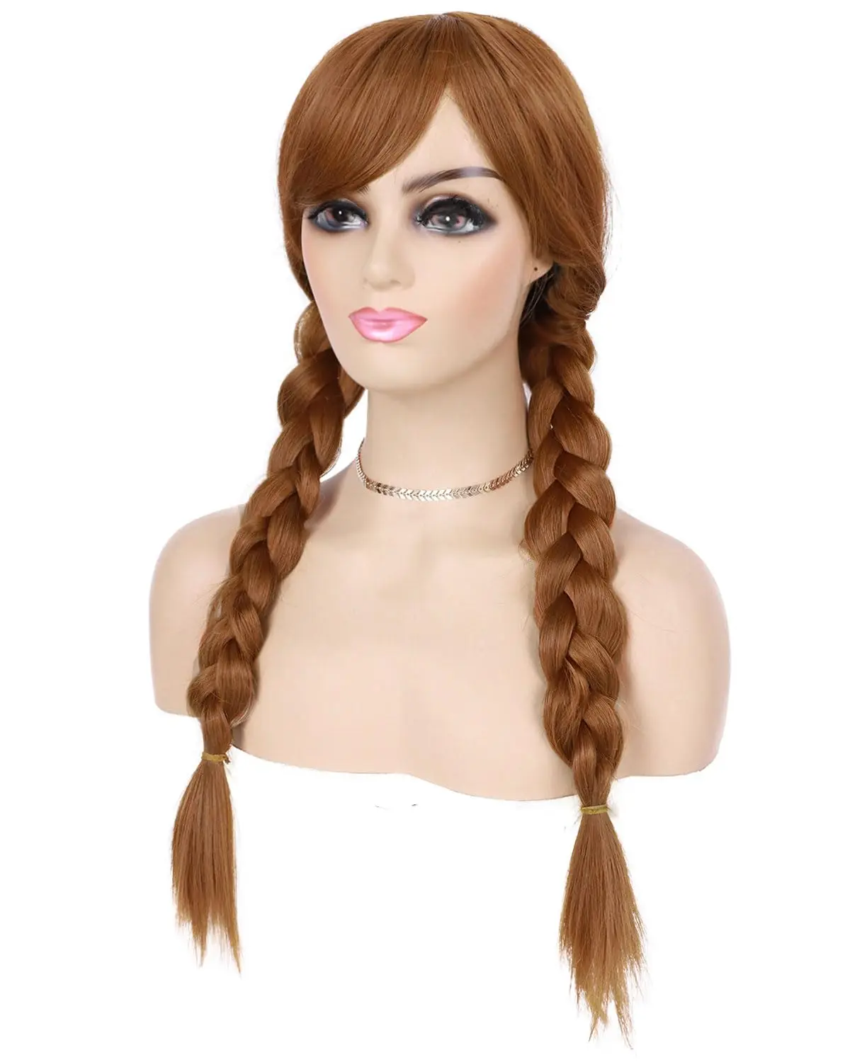Daily Cosplay Halloween Part Anna Wig for Women’s Costume Highlighted Brown Braids Wig Heat Resistant Synthetic Pigtail Wigs
Daily Cosplay Halloween Part Anna Wig for Women’s Costume Highlighted Brown Braids Wig Heat Resistant Synthetic Pigtail Wigs