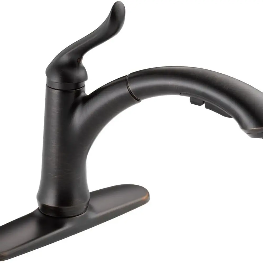 Бронзовый кухонный смеситель Linden, натертый маслом, с выдвижным распылителем, современный смеситель для кухонной мойки с одним отверстием, одна ручка, шпон
Бронзовый кухонный смеситель Linden, натертый маслом, с выдвижным распылителем, современный смеситель для кухонной мойки с одним отверстием, одна ручка, шпон