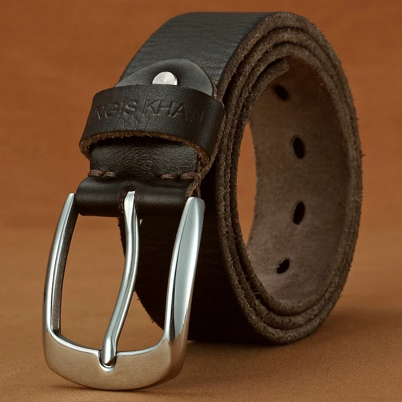 Belt Men's Leather First Layer Real Cowhide Stainless Steel Button Head Men's Belt Youth Casual Handmade Jeans Belt
Belt Men's Leather First Layer Real Cowhide Stainless Steel Button Head Men's Belt Youth Casual Handmade Jeans Belt