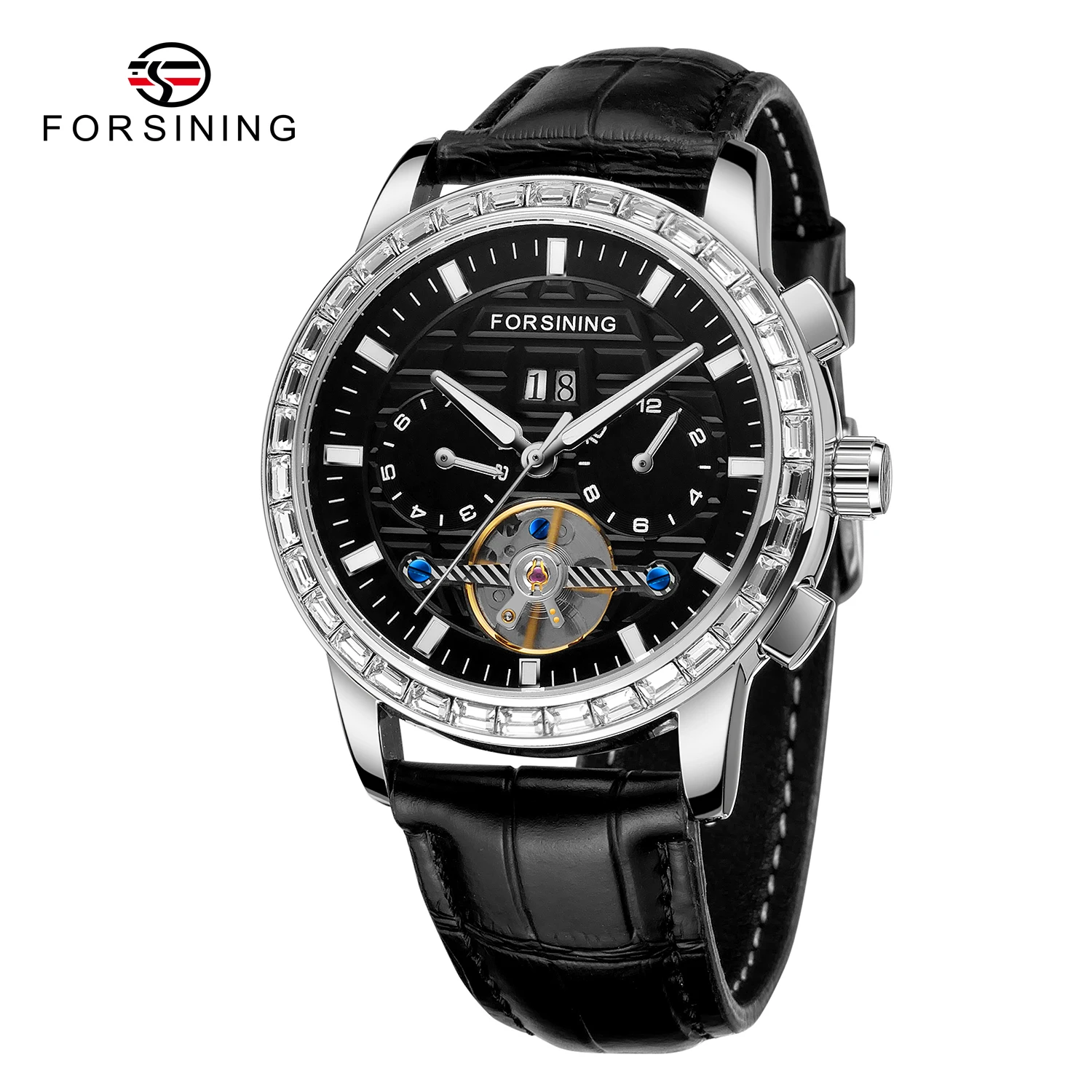 NEW Forsining Brand Machanic Watches For Men Skeleton Flywheel Hollow Out Calendar Leather Strap Men's Wristwatches For Military
NEW Forsining Brand Machanic Watches For Men Skeleton Flywheel Hollow Out Calendar Leather Strap Men's Wristwatches For Military