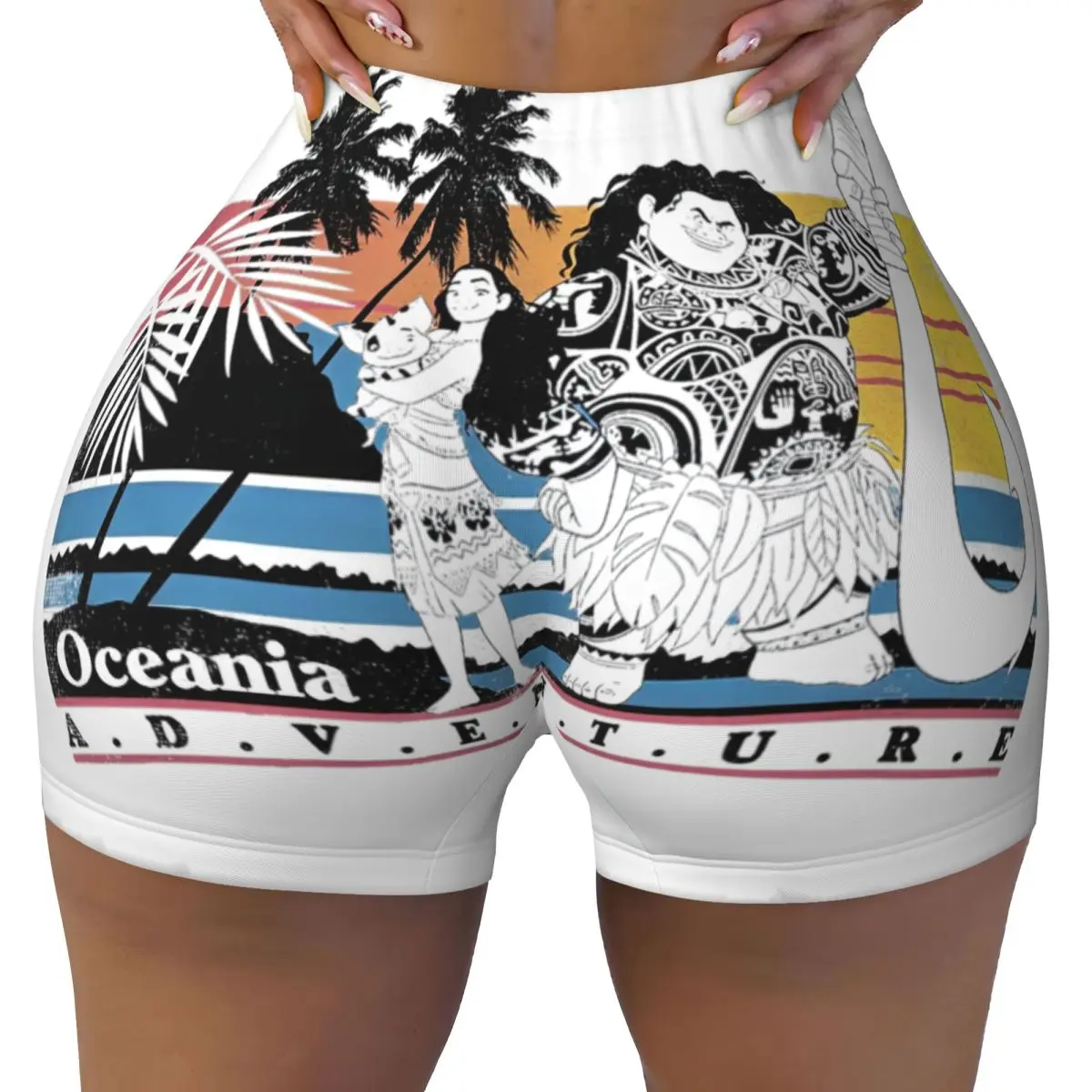 Женские шорты для тренировок, йоги, Moana Maui Pua Oceania Adventure, шорты с высокой талией, леггинсы для бега в тренажерном зале, волейбол
Женские шорты для тренировок, йоги, Moana Maui Pua Oceania Adventure, шорты с высокой талией, леггинсы для бега в тренажерном зале, волейбол