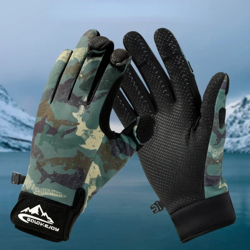 1 Pair Winter Fishing Gloves 3 Finger Flip Fingerless Gloves Non-slip Waterproof Warm Winter Gloves for Fishing Cycling Running
1 Pair Winter Fishing Gloves 3 Finger Flip Fingerless Gloves Non-slip Waterproof Warm Winter Gloves for Fishing Cycling Running