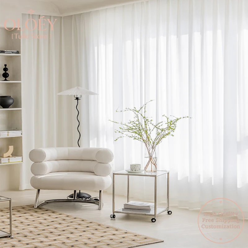 Luxury White Tulle Chiffon Curtains High Quality Thick Yarn Opaque for Villa Bedroom Living Room Hotel Style Window Drapes Sheer
Luxury White Tulle Chiffon Curtains High Quality Thick Yarn Opaque for Villa Bedroom Living Room Hotel Style Window Drapes Sheer