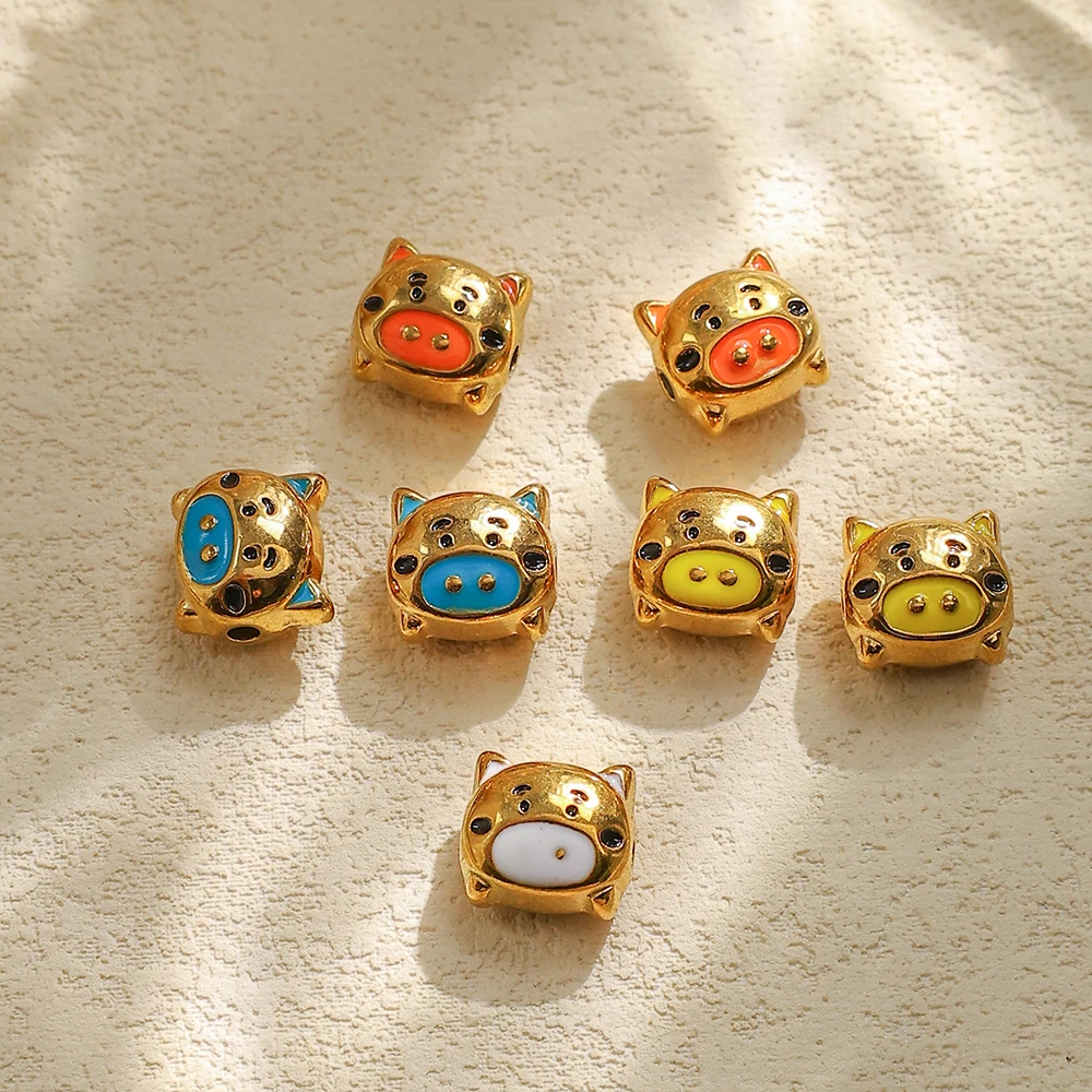 5pcs Hot Sale Stainless Steel Little pig accessories Wholesale DIY Necklace Bracelet Modification
5pcs Hot Sale Stainless Steel Little pig accessories Wholesale DIY Necklace Bracelet Modification