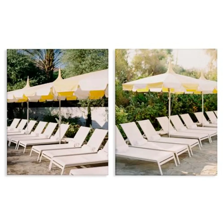 Chaise Lounges with Umbrellas 2 pc Canvas Wall Art Set Design by Justine Milton
Chaise Lounges with Umbrellas 2 pc Canvas Wall Art Set Design by Justine Milton