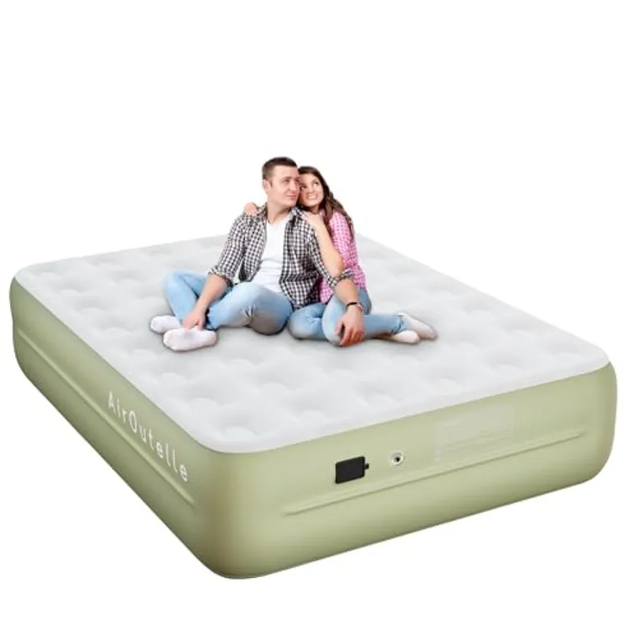Queen Air Mattress with Battery Pump - USB-C Rechargeable Portable Inflatable Bed 18 Inch Green Dutch Velvet Surface 3 Min Fast
Queen Air Mattress with Battery Pump - USB-C Rechargeable Portable Inflatable Bed 18 Inch Green Dutch Velvet Surface 3 Min Fast