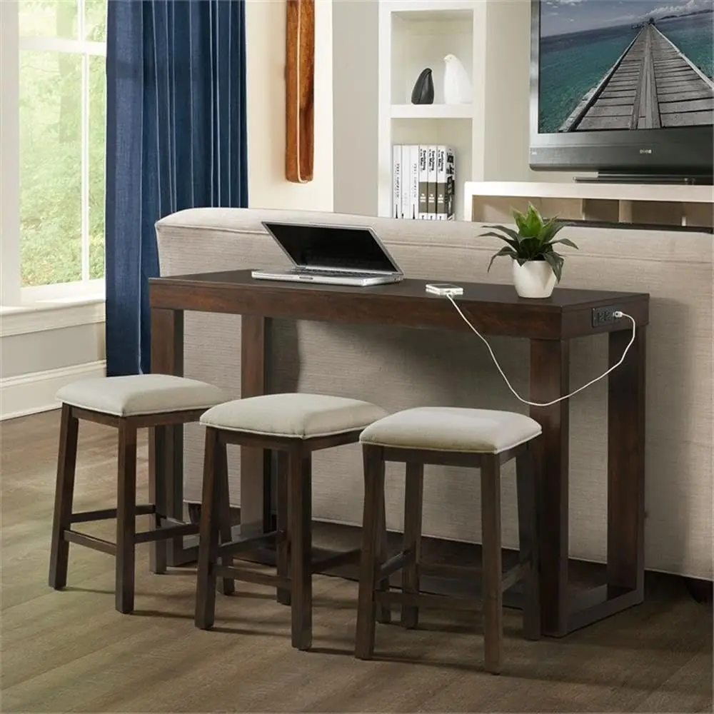 Furnishings Drew Multipurpose Bar Table Set in Brown
Furnishings Drew Multipurpose Bar Table Set in Brown