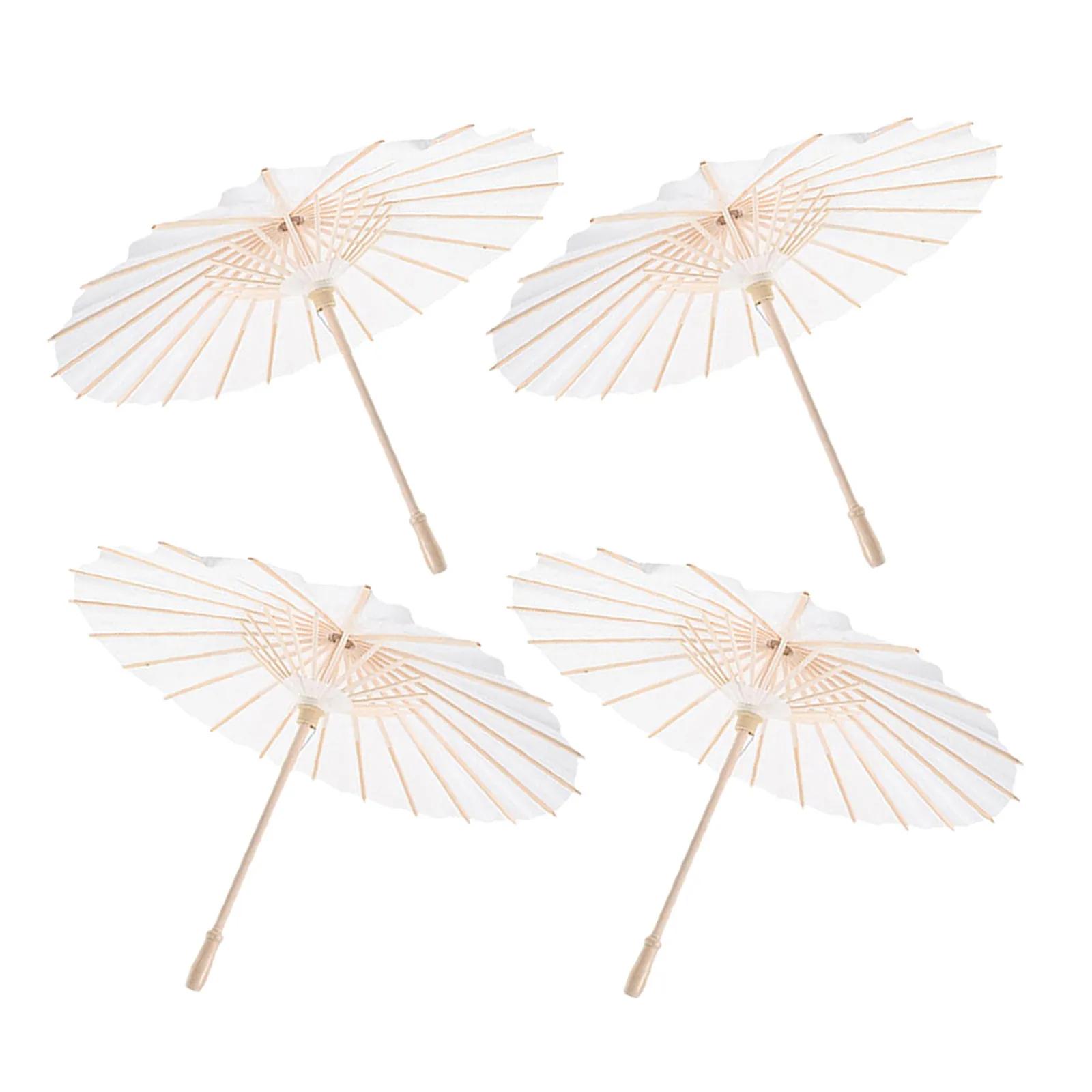 4PCS White Paper Umbrellas DIY Craft Unpainted Handmade Chinese Oiled Parasol Umbrella for Wedding Party Classical Dance Props
4PCS White Paper Umbrellas DIY Craft Unpainted Handmade Chinese Oiled Parasol Umbrella for Wedding Party Classical Dance Props