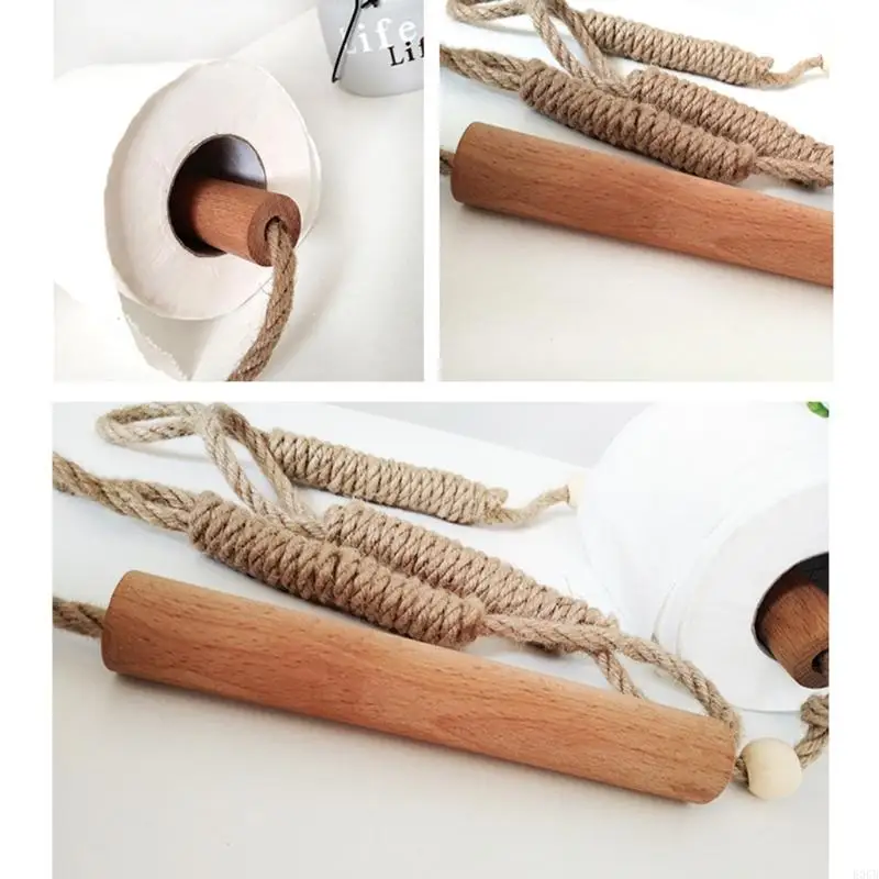 E06B Creativity Wall-mounted Towel Paper Rack Wooden Handmade Toilet Paper Holder with Screw for Kitchen Bathroom Hotel
E06B Creativity Wall-mounted Towel Paper Rack Wooden Handmade Toilet Paper Holder with Screw for Kitchen Bathroom Hotel