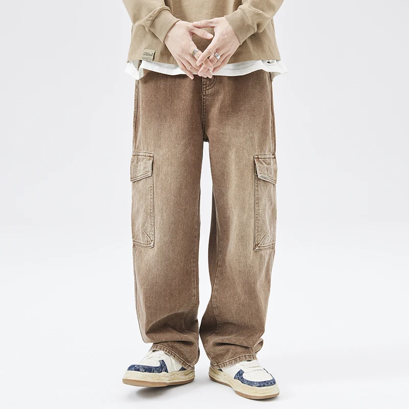 Denim Smart Casual Shopping Chic Spring Autumn Clothes Men Multi Pockets Wide Leg Pants Full Length Jeans Streetwear Distressed
Denim Smart Casual Shopping Chic Spring Autumn Clothes Men Multi Pockets Wide Leg Pants Full Length Jeans Streetwear Distressed