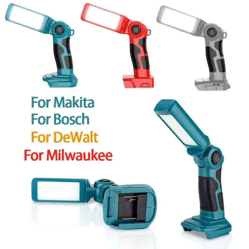 Беспроводной светодиодный рабочий фонарь для Makita/Bosch/Milwaukee/Dewalt 18 В, литий-ионный аккумулятор, лампа для кемпинга, уличный фонарик, аварийное освещение
Беспроводной светодиодный рабочий фонарь для Makita/Bosch/Milwaukee/Dewalt 18 В, литий-ионный аккумулятор, лампа для кемпинга, уличный фонарик, аварийное освещение