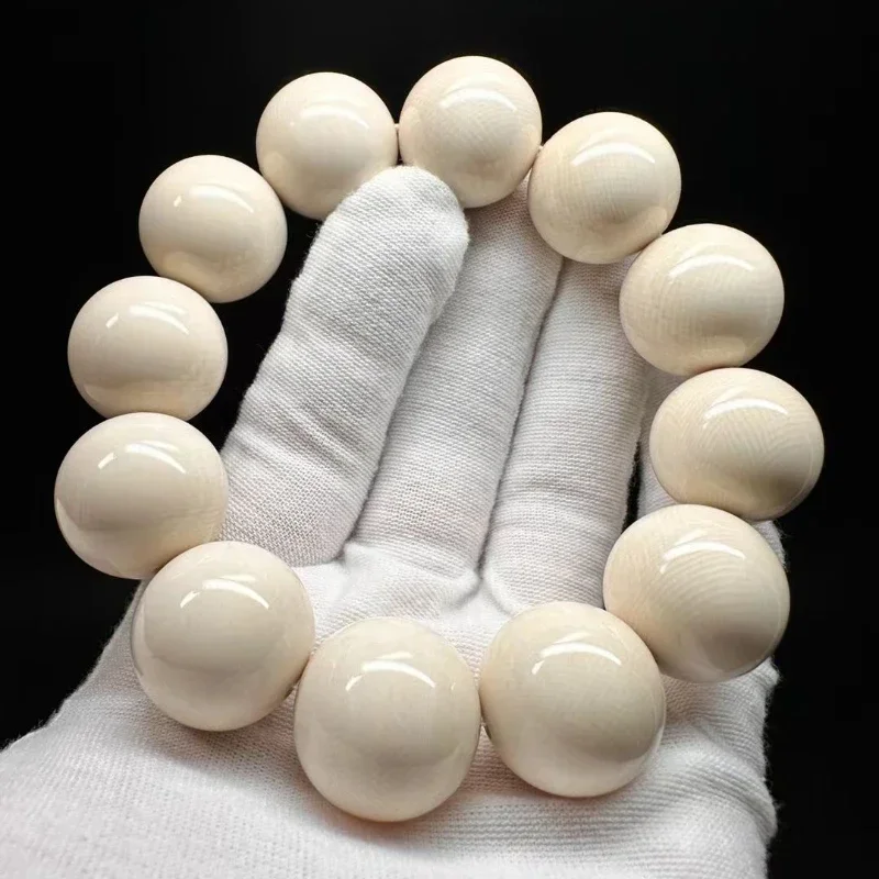 Handcrafted mammoth ivory beaded bracelet with full texture pattern, perfect for spiritual practices and fashion-conscious men
Handcrafted mammoth ivory beaded bracelet with full texture pattern, perfect for spiritual practices and fashion-conscious men