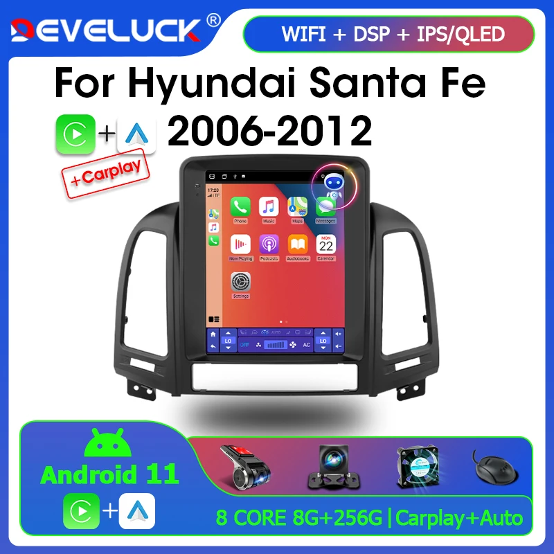 2 Din Android 11 для Hyundai Santa Fe 2006-2012 Автомобильный радиоприемник Мультимедийная видеонавигация Carplay/AUTO головное устройство плеер стерео DVD
2 Din Android 11 для Hyundai Santa Fe 2006-2012 Автомобильный радиоприемник Мультимедийная видеонавигация Carplay/AUTO головное устройство плеер стерео DVD