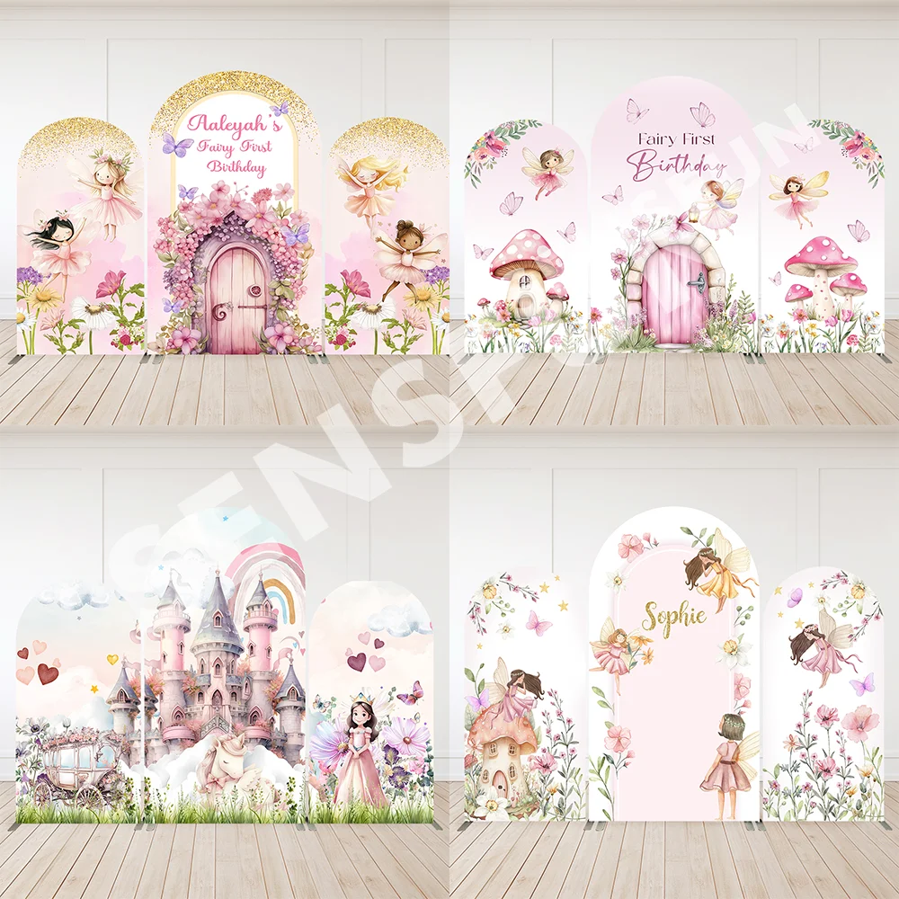 Fairy First Birthday Arch Wall Cover Flower Pink Door Mushroom Girl Baby Shower Party Decoration Photo Arch Backdrops
Fairy First Birthday Arch Wall Cover Flower Pink Door Mushroom Girl Baby Shower Party Decoration Photo Arch Backdrops