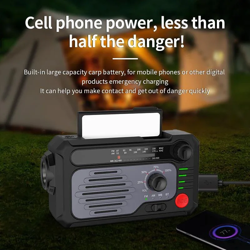 Solar Multifunctional Radio Hand-cranked Electric Flashlight Outdoor Emergency Radio Mobile Power
Solar Multifunctional Radio Hand-cranked Electric Flashlight Outdoor Emergency Radio Mobile Power