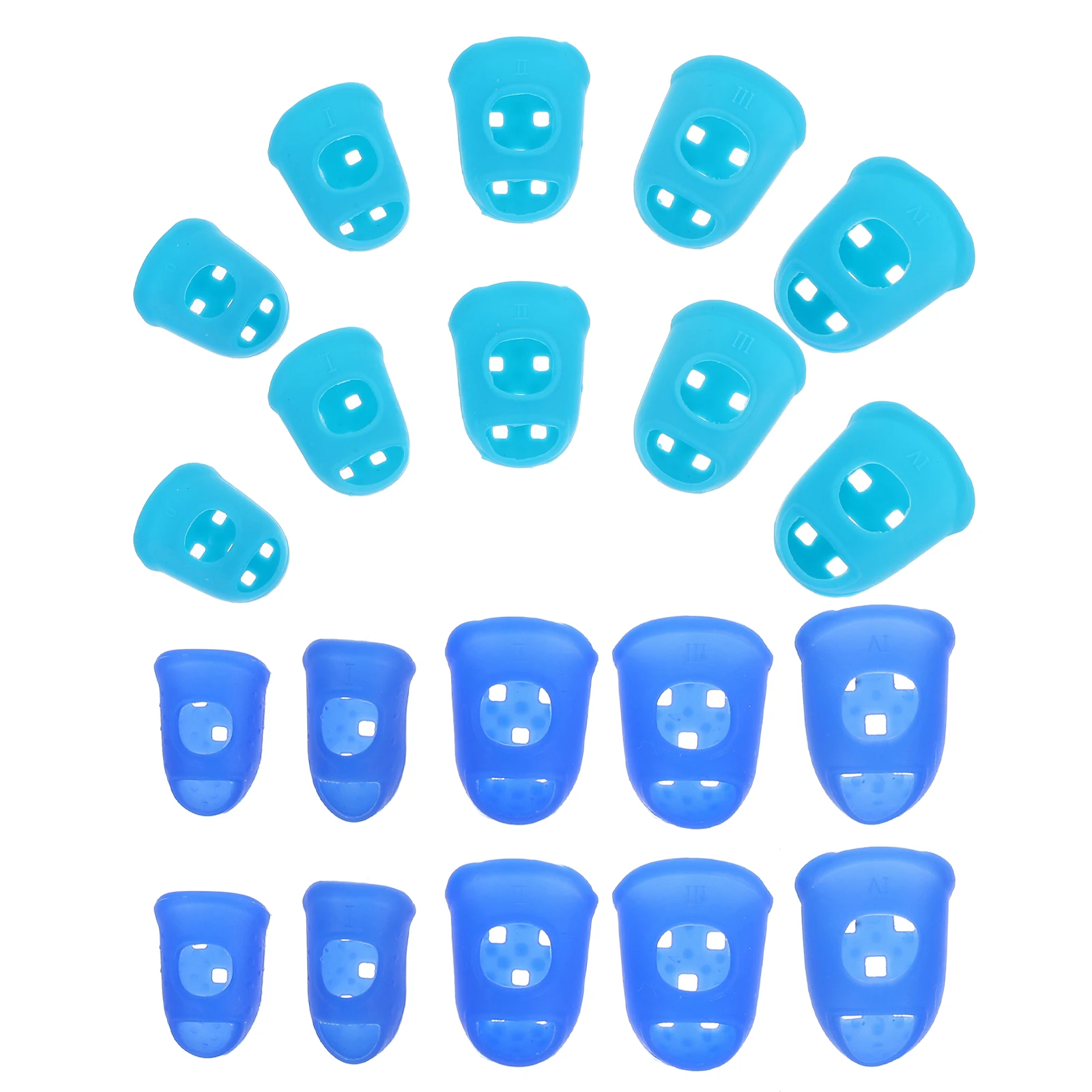 20 Pcs Guitar Finger Cots Fingertip Protector Thimble Protectors Thumb Cover Caps
20 Pcs Guitar Finger Cots Fingertip Protector Thimble Protectors Thumb Cover Caps
