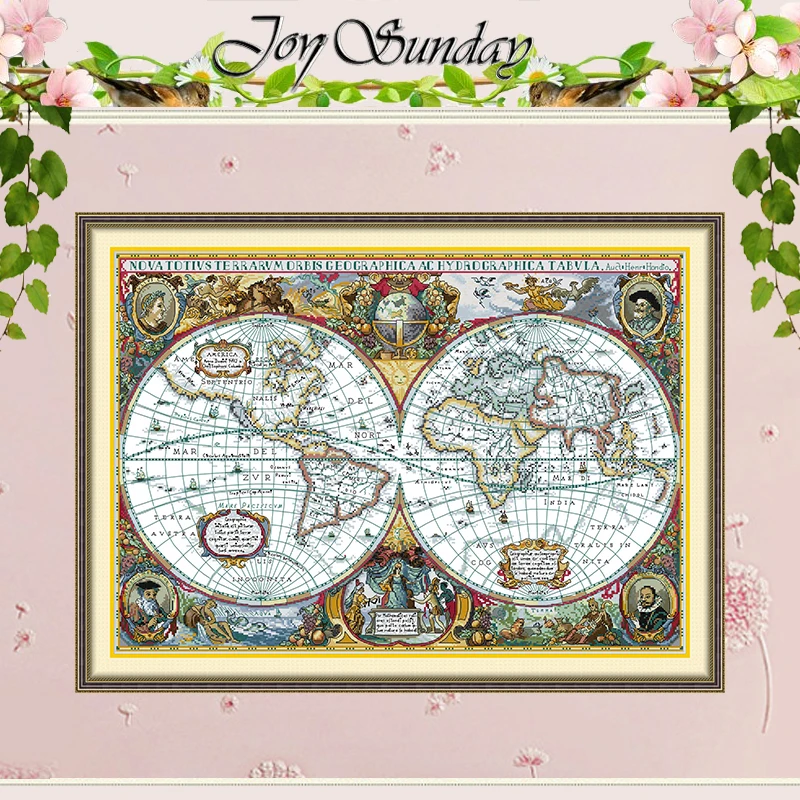 World Map Patterns Counted Cross Stitch Set DIY 11CT 14CT 16CT HD Stamped DMC Cross-stitch Kit Embroidery Needlework Crafts
World Map Patterns Counted Cross Stitch Set DIY 11CT 14CT 16CT HD Stamped DMC Cross-stitch Kit Embroidery Needlework Crafts
