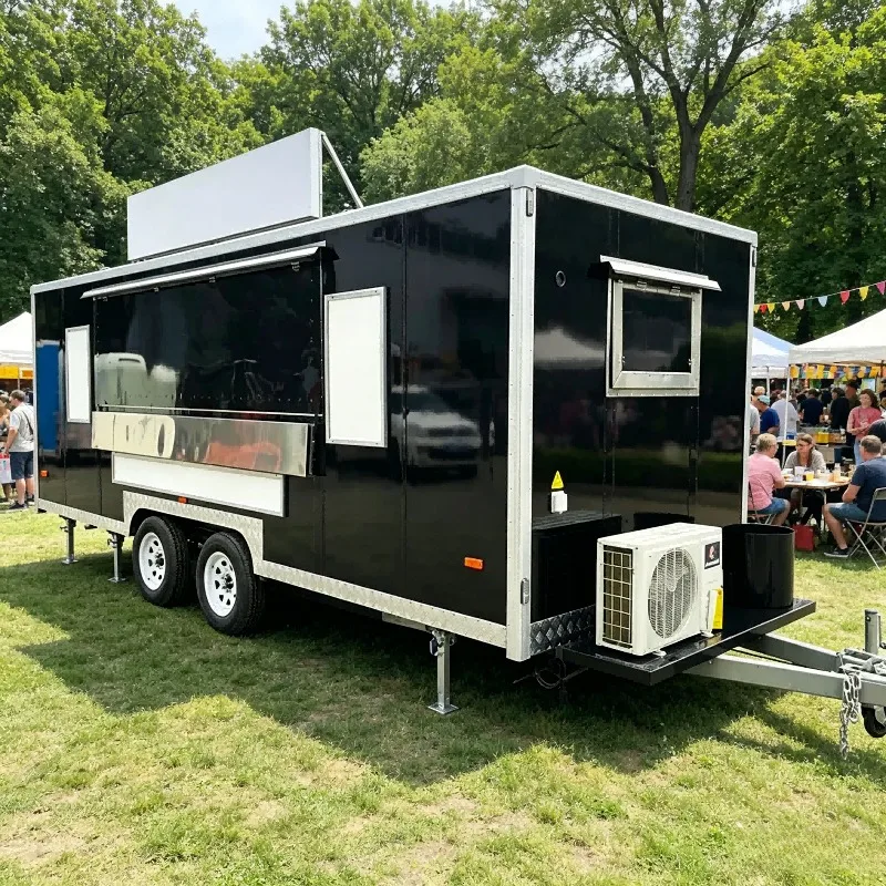 Custom Mobile Square Catering Kitchen Trailer Outdoor Stall Bar Cart With Built In Circulation System And Standard Power Sockets
Custom Mobile Square Catering Kitchen Trailer Outdoor Stall Bar Cart With Built In Circulation System And Standard Power Sockets