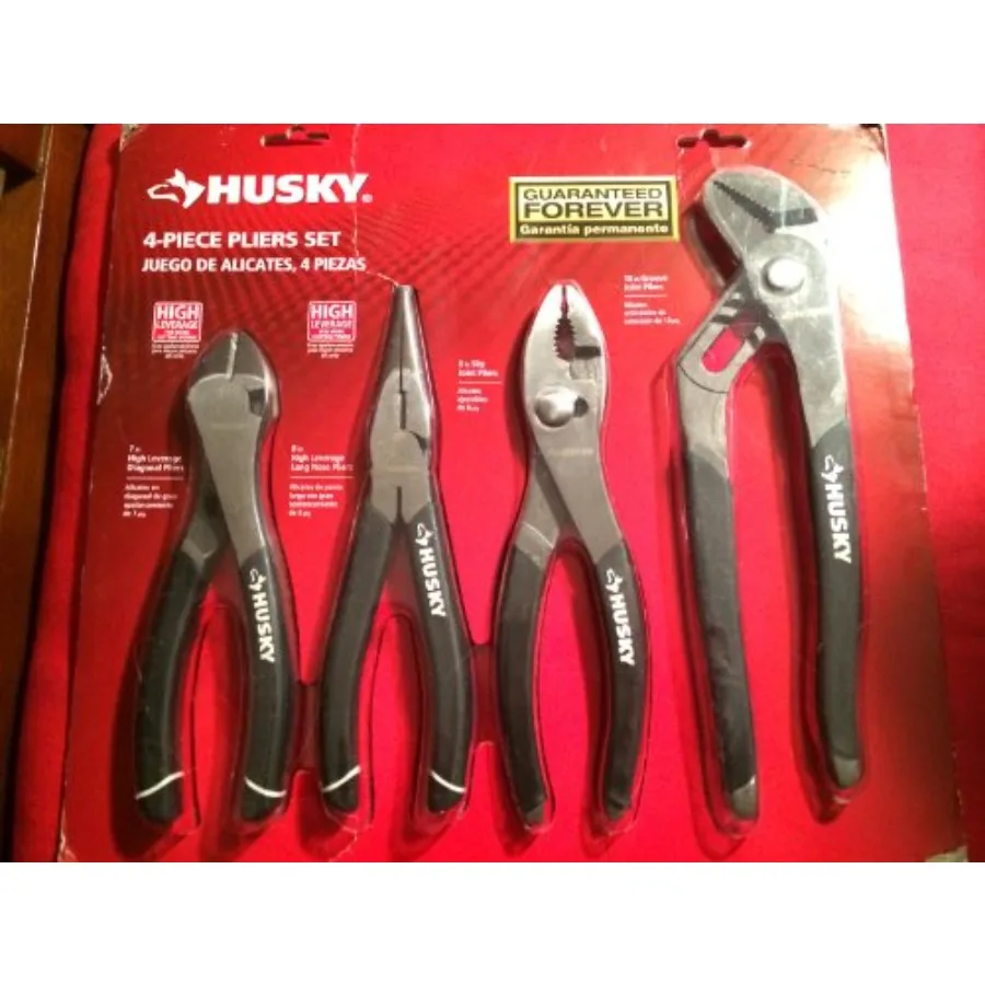 861461 4 Piece High Leverage Multi-Use Pliers Set with Diagonal Long Nose Slip Joint and Groove Joint Pliers
861461 4 Piece High Leverage Multi-Use Pliers Set with Diagonal Long Nose Slip Joint and Groove Joint Pliers