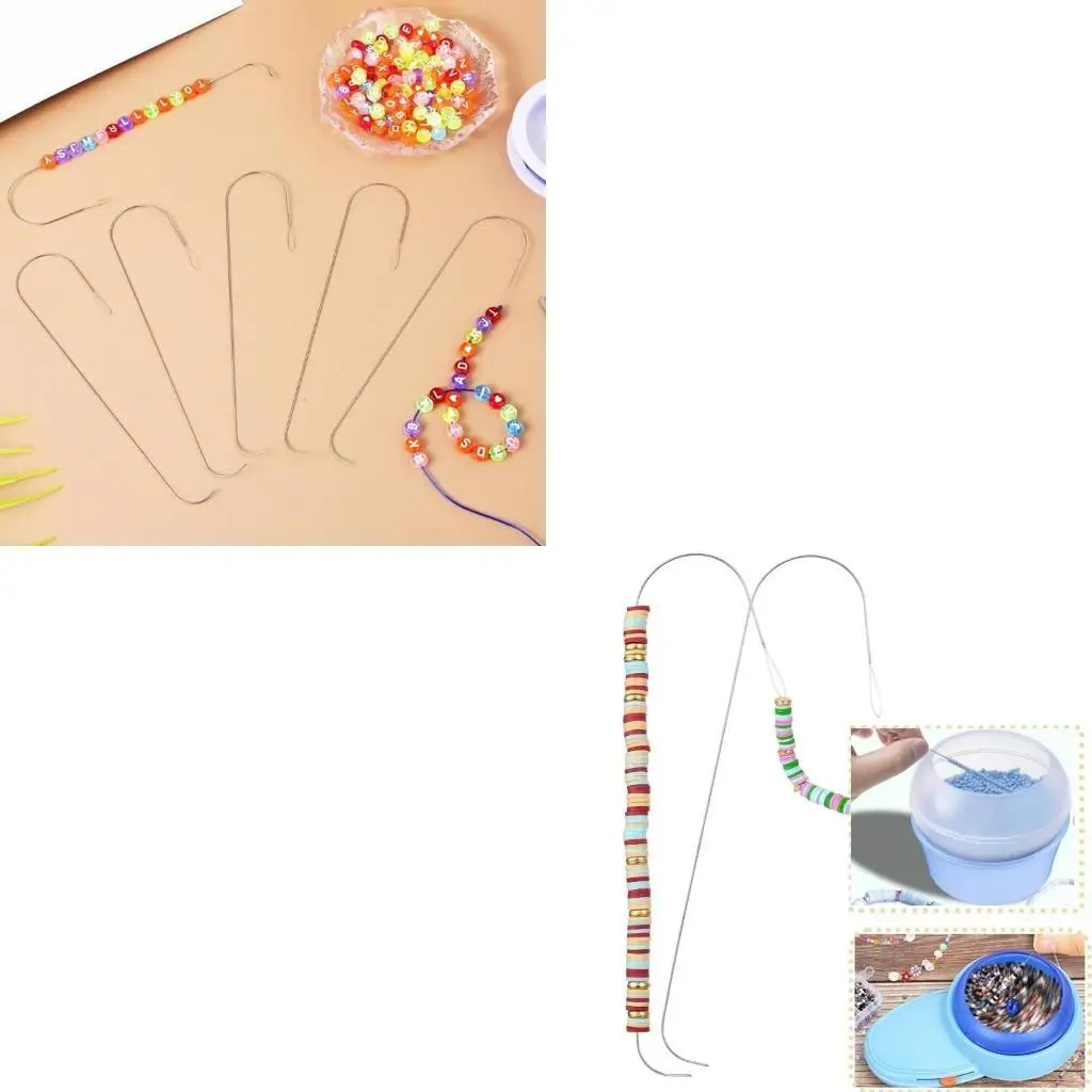 9HJK Pack of 6 Curved Beading Needle with Spring Cord Ends for Home and Studio Use
9HJK Pack of 6 Curved Beading Needle with Spring Cord Ends for Home and Studio Use