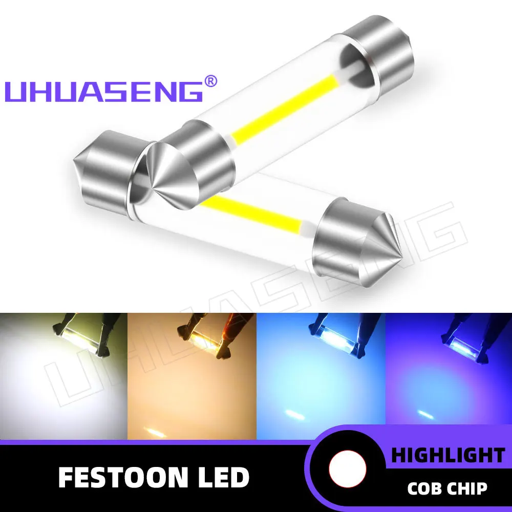 UHUASENG 4PCS C5W Led Warm White C10W Bulb Dome Reading 28mm 31mm 36mm 39mm 41mm Lamp Blue Red Pink Car Truck Light 6V 12V 24V
UHUASENG 4PCS C5W Led Warm White C10W Bulb Dome Reading 28mm 31mm 36mm 39mm 41mm Lamp Blue Red Pink Car Truck Light 6V 12V 24V