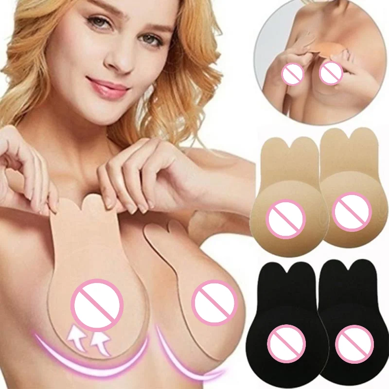Push-up Bras for Self Adhesive Silicone Invisible Bra Strapless Reusable Sticky Breast Lift Tape Kawaii Rabbit Pads Bra
Push-up Bras for Self Adhesive Silicone Invisible Bra Strapless Reusable Sticky Breast Lift Tape Kawaii Rabbit Pads Bra