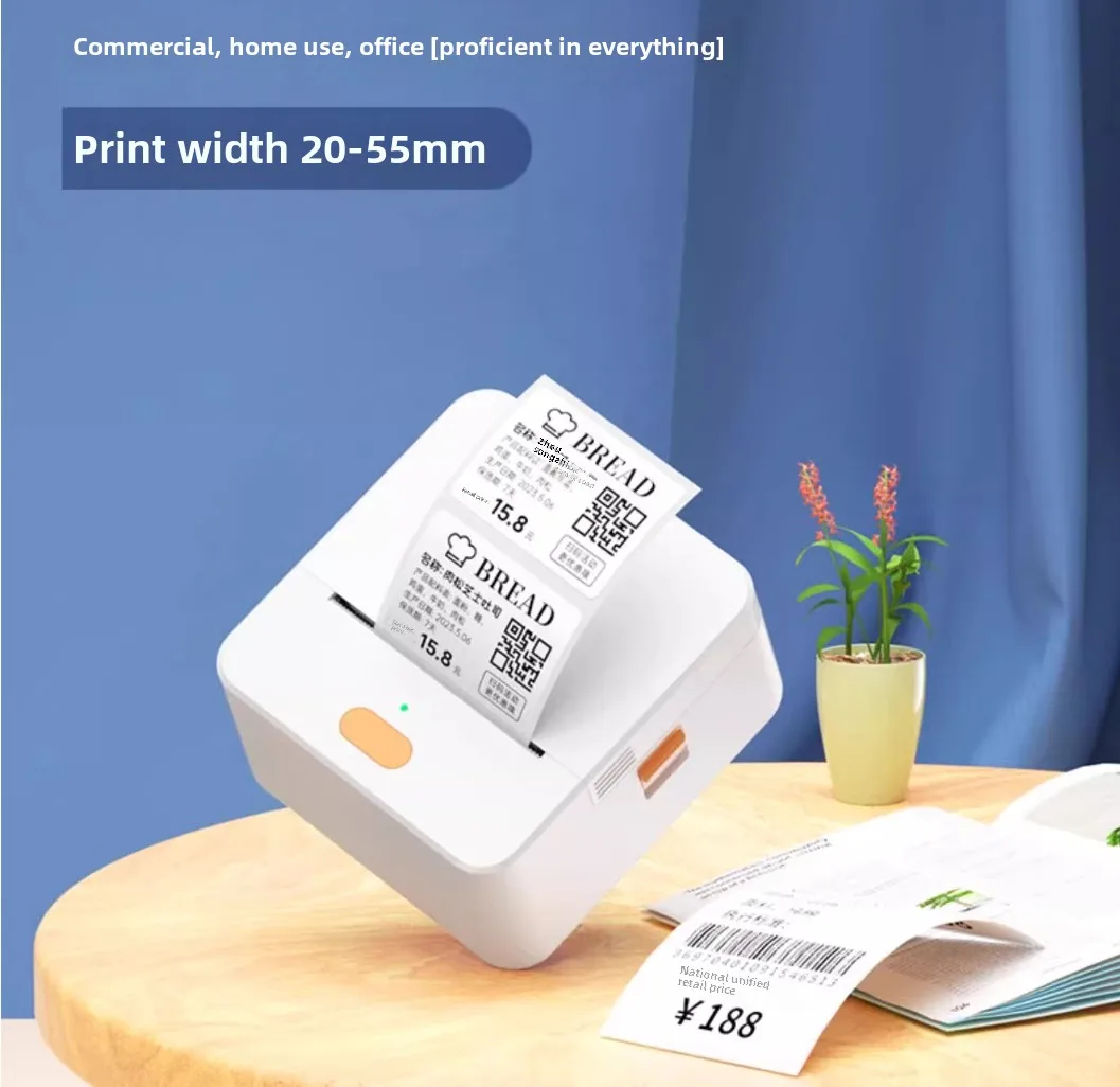 Portable Bluetooth Thermal Sticker Printer QR Code Barcode Commercial Price Tag for Food Jewelry Clothing - Wireless Label Print
Portable Bluetooth Thermal Sticker Printer QR Code Barcode Commercial Price Tag for Food Jewelry Clothing - Wireless Label Print