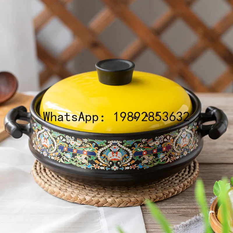 SG high temperature resistant dry burning non-cracking ceramic casserole for household gas stove special claypot rice
SG high temperature resistant dry burning non-cracking ceramic casserole for household gas stove special claypot rice