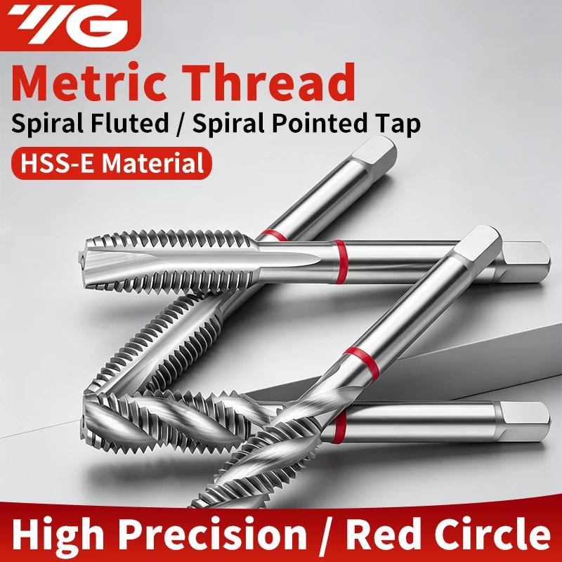 YG-1 HSS-EX T2829 Spiral Point Taps, Red Ring Series, M20-M24, for General Purpose Metal Machining (1 Pc)
YG-1 HSS-EX T2829 Spiral Point Taps, Red Ring Series, M20-M24, for General Purpose Metal Machining (1 Pc)