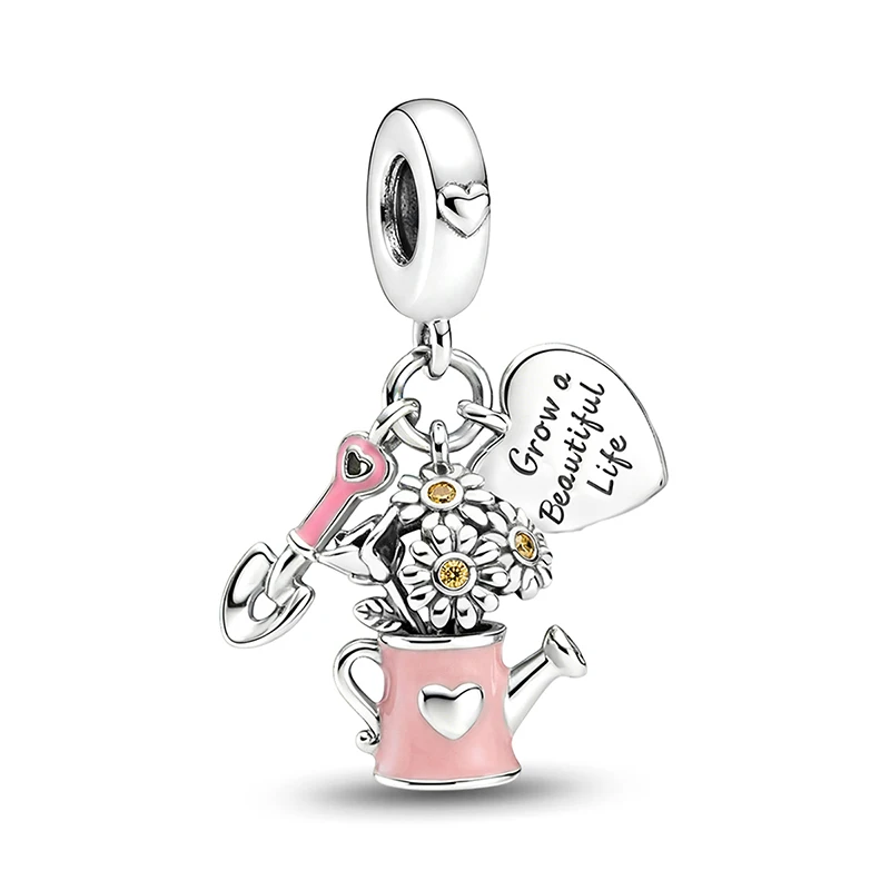 925 Sterling Silver Mermaid Tulip Pink Series Charms Beads DIY Made Into Bracelets High Quality Jewelry Gift For Womens
925 Sterling Silver Mermaid Tulip Pink Series Charms Beads DIY Made Into Bracelets High Quality Jewelry Gift For Womens