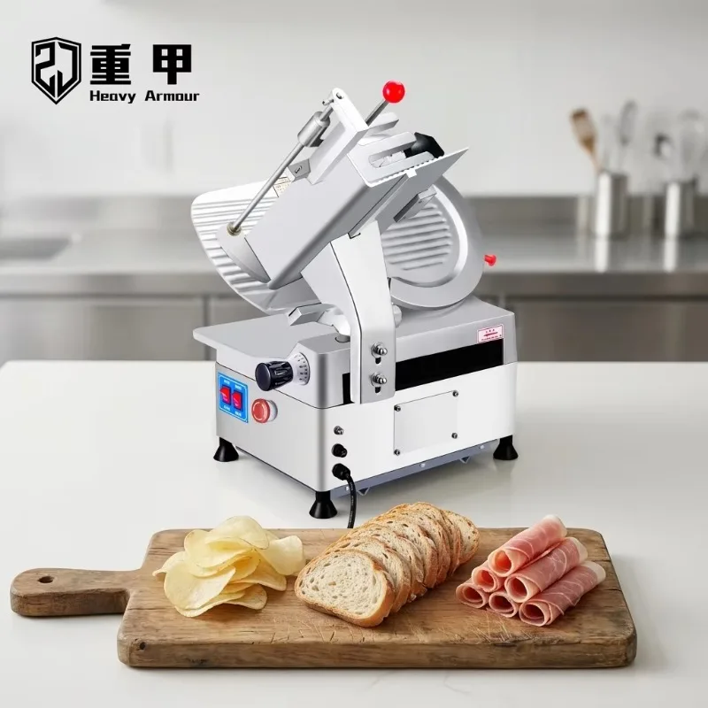 New Heavy Armor Commercial Electric Meat Slicer Machine Fully Automatic 300mm Alloy Steel Blade 300-500kg/h Capacity For Meat
New Heavy Armor Commercial Electric Meat Slicer Machine Fully Automatic 300mm Alloy Steel Blade 300-500kg/h Capacity For Meat