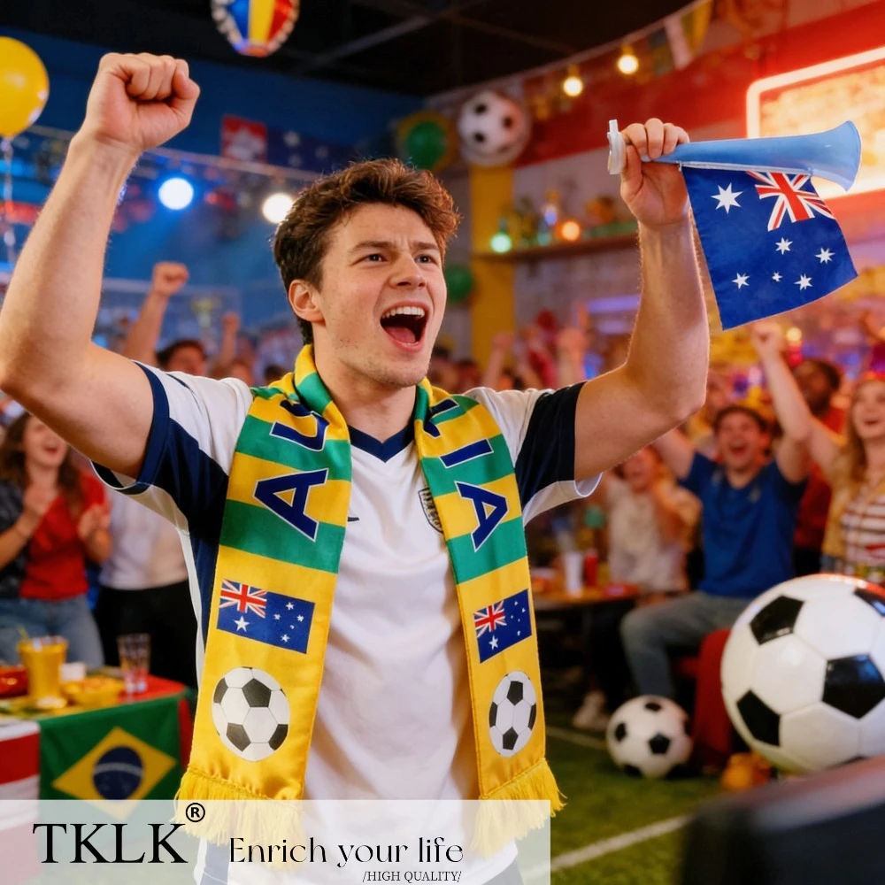1set Soccer Match Cheering Accessory-World Fan Scarf and Horn for Soccer- Spain/Morocco/ Australia Available-Ideal for Supporter
1set Soccer Match Cheering Accessory-World Fan Scarf and Horn for Soccer- Spain/Morocco/ Australia Available-Ideal for Supporter