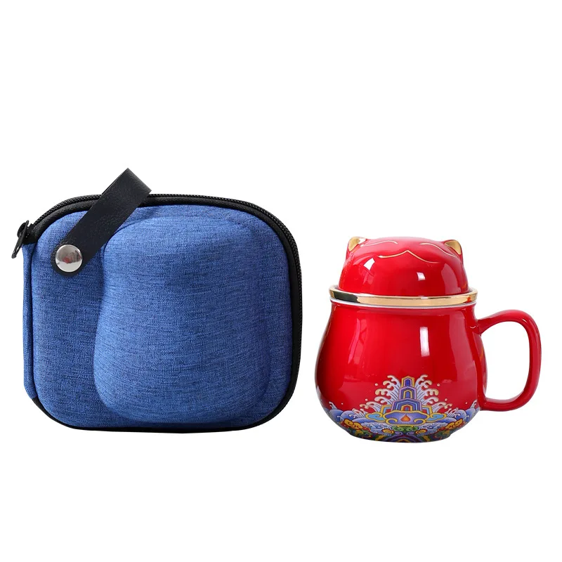 Portable Lucky Cat Ceramic Office Cup Tea Water Separation Cup with Lid Filter Tea Cup Coffee Cup Animal Shape
Portable Lucky Cat Ceramic Office Cup Tea Water Separation Cup with Lid Filter Tea Cup Coffee Cup Animal Shape