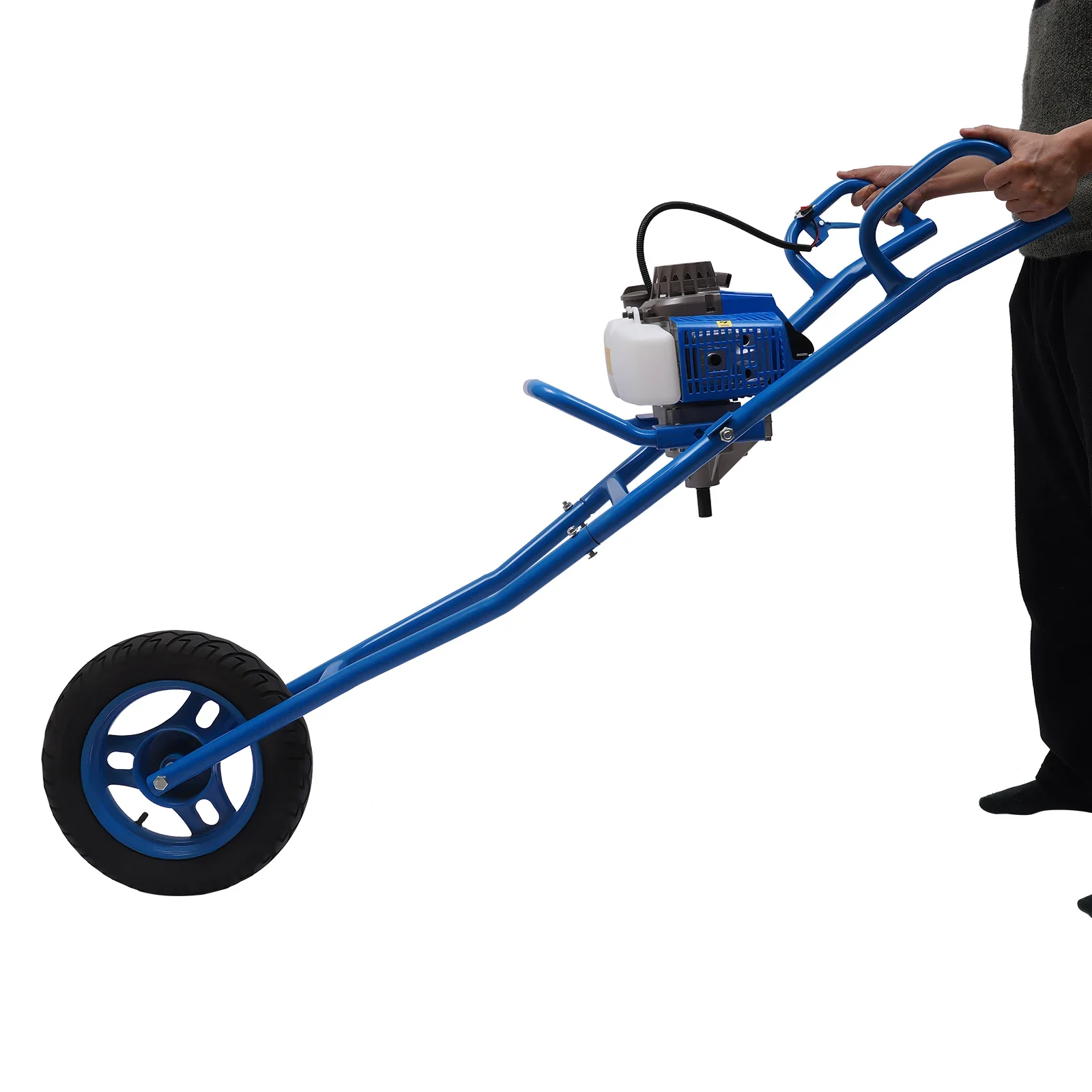 For 2.2KW (3HP) Hole Punch Ground Drill Pit Digger Set For Earth Burrowing Blue With 2 Stroke Wheelbarrow Wheel Movable Drill
For 2.2KW (3HP) Hole Punch Ground Drill Pit Digger Set For Earth Burrowing Blue With 2 Stroke Wheelbarrow Wheel Movable Drill