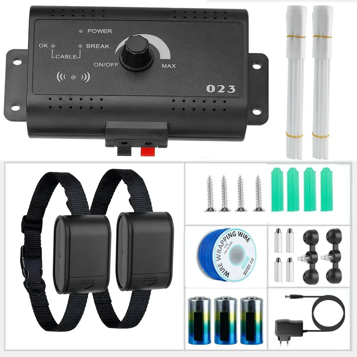 Новая система защиты забора для собак, электрический забор для собак, обучающий электрический шок, вибрационный звук, ошейник для собак, безопасные принадлежности для собак
Новая система защиты забора для собак, электрический забор для собак, обучающий электрический шок, вибрационный звук, ошейник для собак, безопасные принадлежности для собак