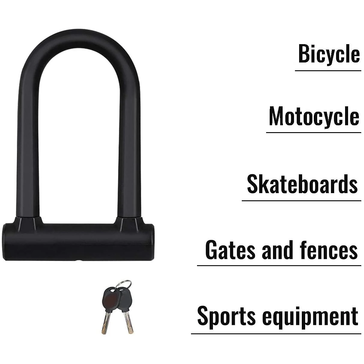 Heavy Duty U Lock with Keys Anti Theft Bike Motorcycle Lock for Home Use
Heavy Duty U Lock with Keys Anti Theft Bike Motorcycle Lock for Home Use