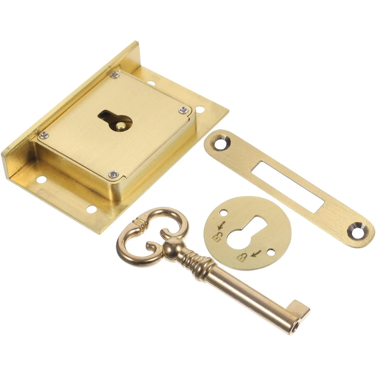 Retro Drawer Lock Brass Cabinet Lock for Furniture Desk with Key 4505B Dull Finish Suitable for Children Furniture
Retro Drawer Lock Brass Cabinet Lock for Furniture Desk with Key 4505B Dull Finish Suitable for Children Furniture