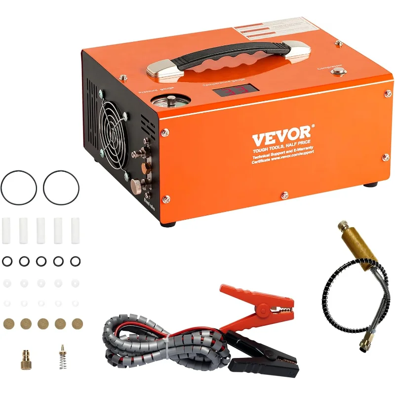 VEVOR PCP Air Compressor, 4500PS, Portable PCP Airgun Compressor with Built-in Converter, Auto-Stop, DC12V/AC120V
VEVOR PCP Air Compressor, 4500PS, Portable PCP Airgun Compressor with Built-in Converter, Auto-Stop, DC12V/AC120V